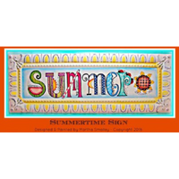 Summertime Sign E-Pattern