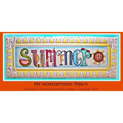 Summertime Sign E-Pattern