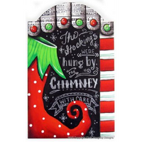 Stockings by the Chimney Plaque E-Pattern