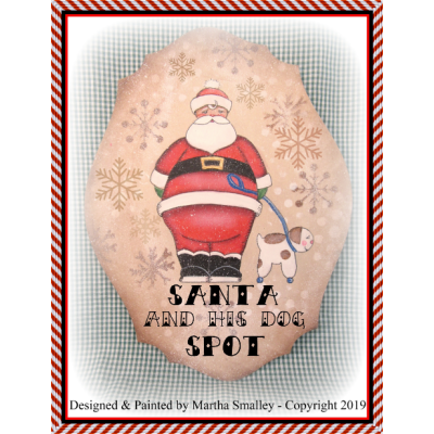 Santa and His Dog Spot E-Pattern