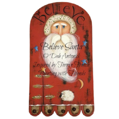 Believe Santa Plaque E-Pattern