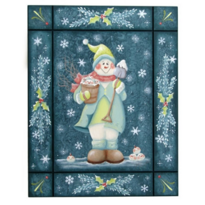 Bucket O' Snowmen Plaque E-Pattern