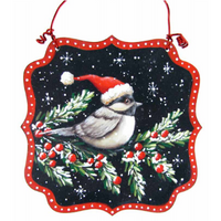 Christmas Chickadee Ornament E-Pattern