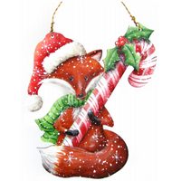 Foxy Candy Cane Ornament E-Pattern by Chris Haughey