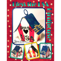 Bless the USA Birdhouse E-Pattern