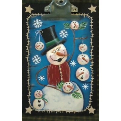 Snowman Mini Clip Board E-Pattern