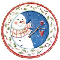 Snowman Plate E-Pattern