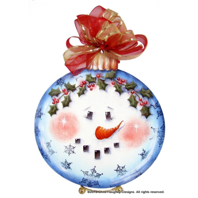 Holly Snowman Ornament E-Pattern