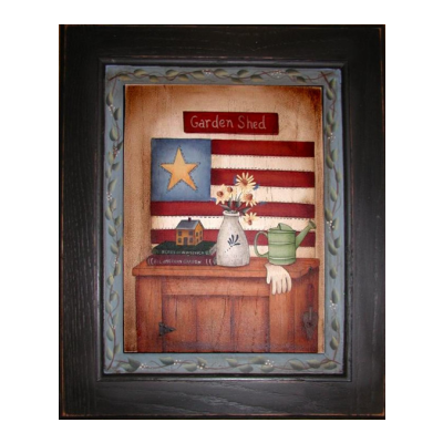 In the Garden Shed Plaque E-Pattern