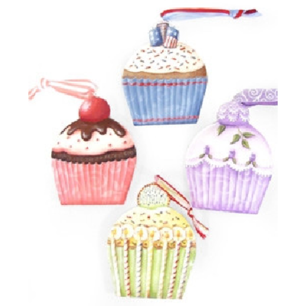 Celebration Cupcakes Ornaments E-Pattern