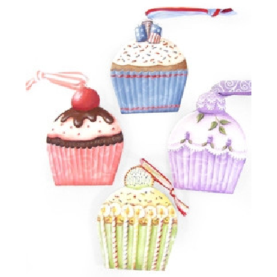 Celebration Cupcakes Ornaments E-Pattern