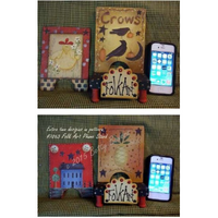 Folk Art Phone Stand E-Pattern