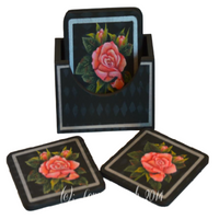 Rose Coaster Set E-Pattern by Lonna Lamb
