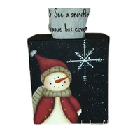 See a Snowflake Tissue Box E-Pattern