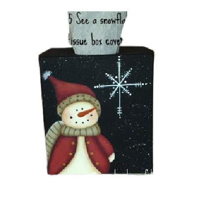 See a Snowflake Tissue Box E-Pattern