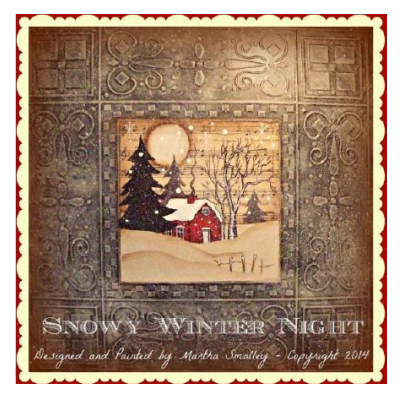 Snowy Winter Night E-Pattern