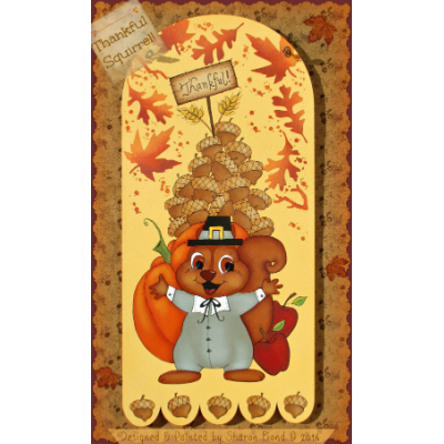 Thankful Squirrel E-Pattern by Sharon Bond