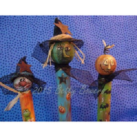Three Halloween Doll Pins E-Pattern