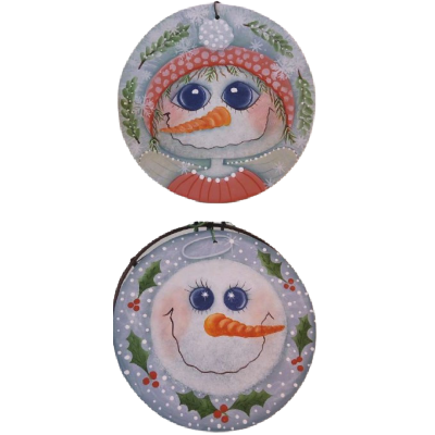 Two Snow Angel Ornaments E-Pattern