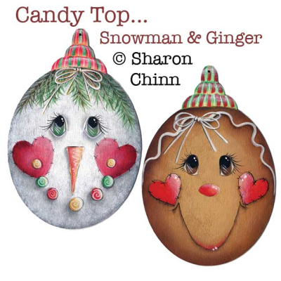 Candy Top Snowman and Ginger E-Pattern