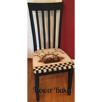 Flower Basket Chair E-Pattern by Vicki Saum