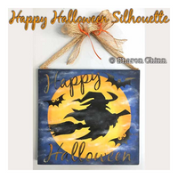 Happy Halloween Silhouette E-Pattern