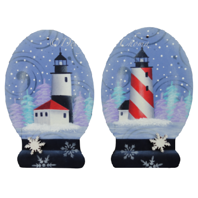 Lighthouse Snow Globes E-Pattern