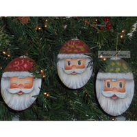 Paisley Santas E-Pattern by Barbara Bunsey
