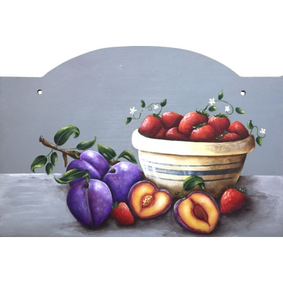 Strawberries and Plums by Lonna Lamb E-Pattern