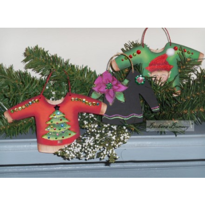Ugly Christmas Sweaters 2 E-Pattern by Barbara Bunsey