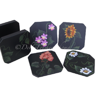 Floral Coasters #1 E-Pattern