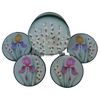 Iris Coasters E-Pattern