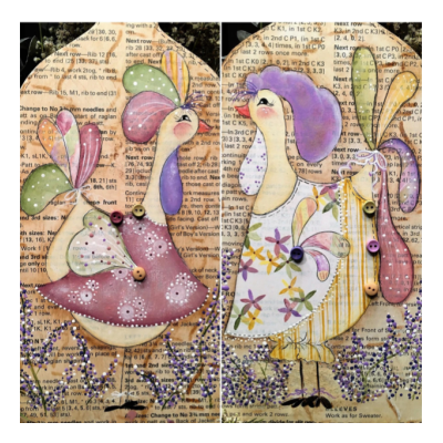 Lucy and Ethel E-Pattern by Deb Mishima