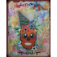 Mixed Media Skull E-Pattern