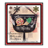 Snowman Welcome Dustpan E-Pattern by Martha Smalley