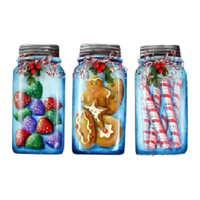 Mason Jar Treats Ornaments