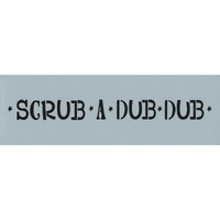 Scrub a Dub Dub Stencil