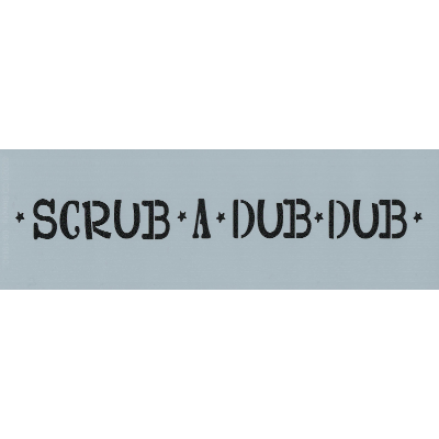 Scrub a Dub Dub Stencil