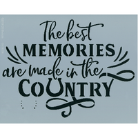Country Memories Stencil