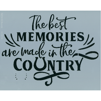 Country Memories Stencil