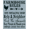 Farmhouse Rules Stencil