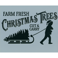 Fresh Cut Trees Stencil