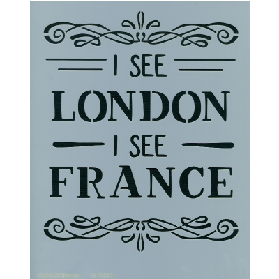 I See London, I See France Stencil