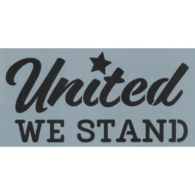 United We Stand Stencil