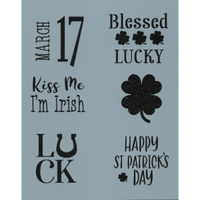 Word Blocks: March 17 Stencil