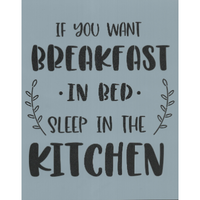 Sleep in the Kitchen Stencil