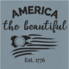 America the Beautiful Est 1776 Stencil