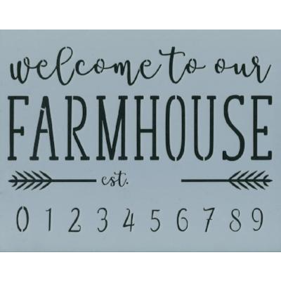Welcome to Our Farmhouse Stencil