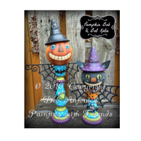 Pumpkin Bob and Bat Katie E-Pattern