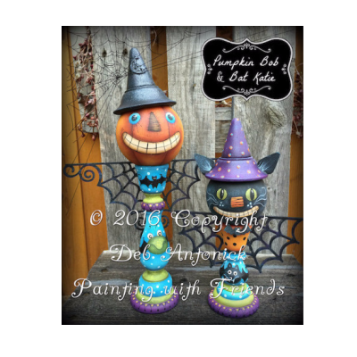 Pumpkin Bob and Bat Katie E-Pattern
